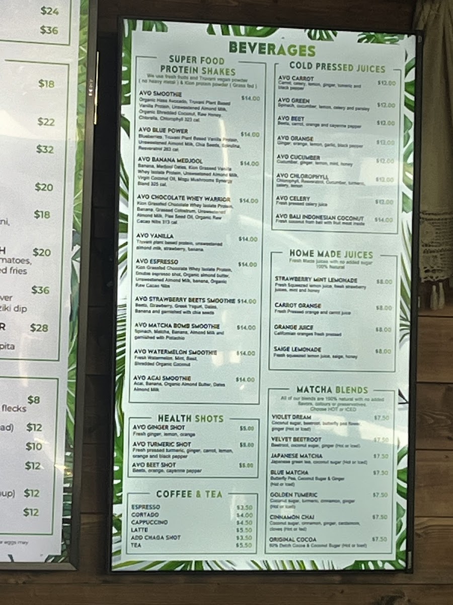 Avo Miami Menu - Image 6